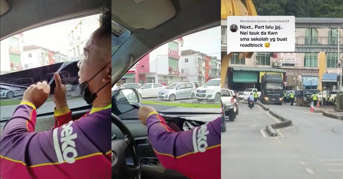 Takut Punya Pasal Terus Cabut Tinted Kereta, Gelagat Lelaki Di Limbang Ini Buat Netizen Dekah