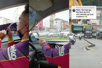 Takut Punya Pasal Terus Cabut Tinted Kereta, Gelagat Lelaki Di Limbang Ini Buat Netizen Dekah