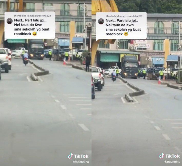 Gelabah Cabut Tinted Kereta, Gelagat Lelaki Limbang Jumpa Roadblock Ini Buat Netizen Berdekah