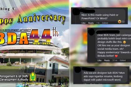 Rekaan Grafik Selamat Ulang Tahun BDA Jadi Bahan Tawa Netizen