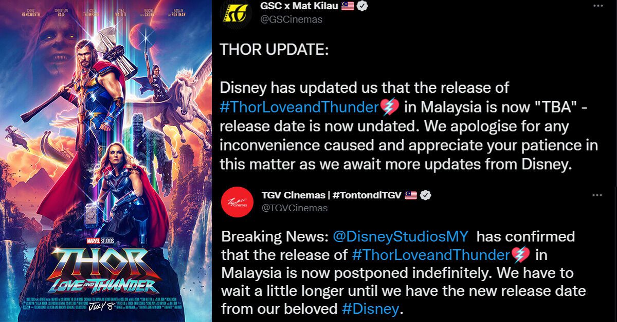 Filem 'Thor: Love And Thunder' Ditangguhkan Sekali Lagi, Tarikh Tayangan Baru Tidak Ditetapkan