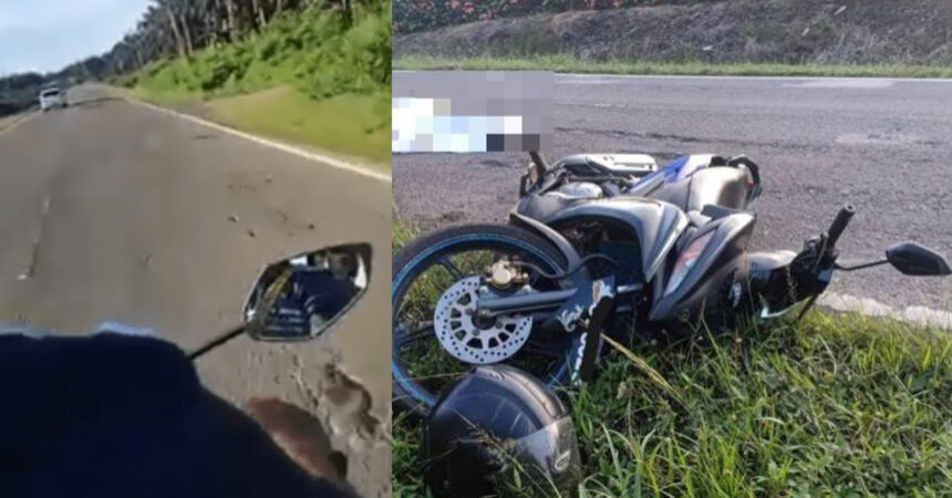 Seorang Wanita Maut Dalam Kemalangan Jalan Raya, 'Livestream' Rakam Kejadian