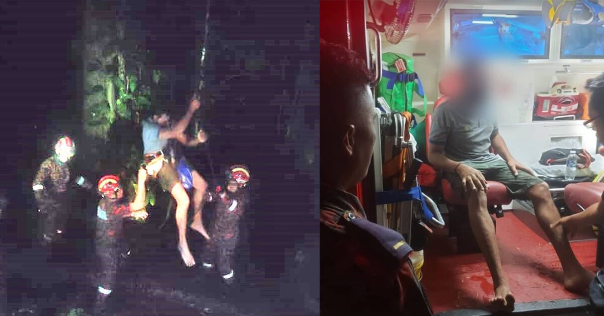 Seorang Paraglider Di Sabah Berjaya Diselamatkan Selepas Tersangkut Di Atas Pokok Hampir 10 Jam