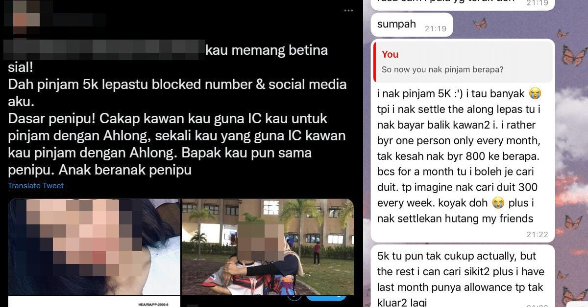 Acah Terdesak Sebab Ah Long, Gadis Sabah Ini 'Scam' Orang Ramai Untuk Pinjam Wang Beribu