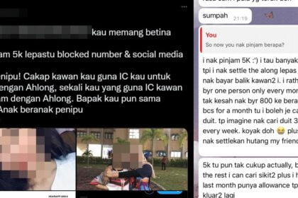 Acah Terdesak Sebab Ah Long, Gadis Sabah Ini 'Scam' Orang Ramai Untuk Pinjam Wang Beribu