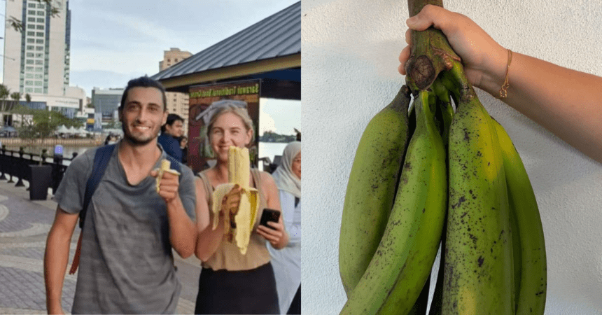 Video Makan Pisang Tanduk Di Waterfront Kuching, Tular Sehingga Luar Negara