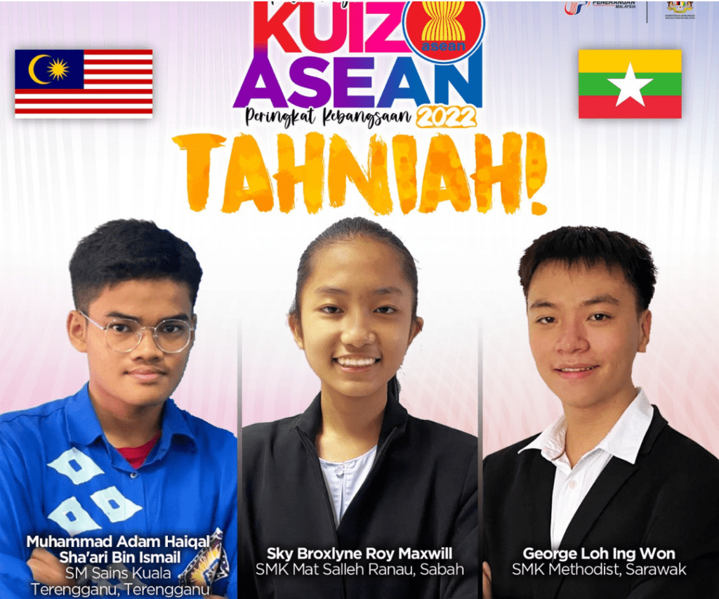 Pelajar SMK Methodist, Sibu Antara Wakil Malaysia Ke Pertandingan Kuiz ASEAN 2022 Di Myanmar