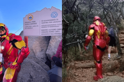 Iron Man Buat Kemunculan Di Sabah, Berjaya Tawan Puncak Gunung Kinabalu