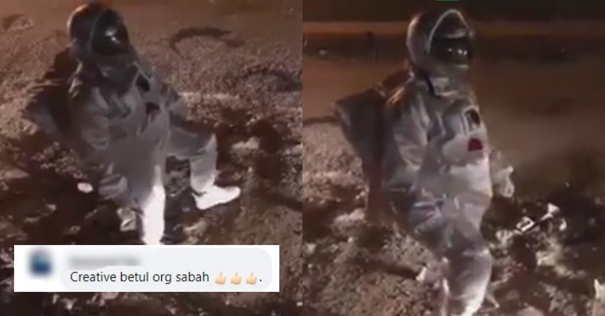 [VIDEO] Gelagat 'Angkasawan' Sabahan Jejak Kaki Di Bulan Ini Buat Netizen Tak Kering Gusi
