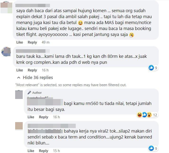 Lapor Polis Kerana MAS Cas Bagasinya Hingga RM560, Lelaki Ini Kena 'Sound' Balik Netizen