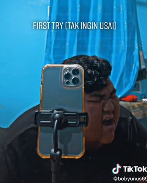Netizen Kagum Dengan Nyanyian Padu Bob Yunus Lagu 'Tak Ingin Usai' Di TikTok