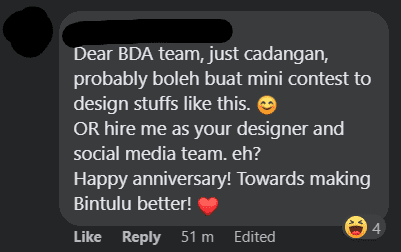 Rekaan Grafik Selamat Ulang Tahun BDA Jadi Bahan Tawa Netizen