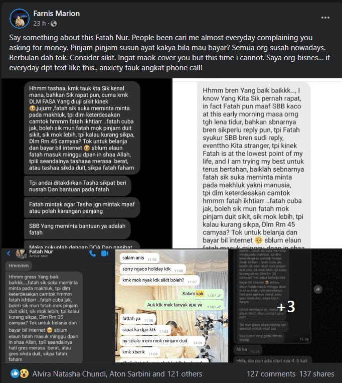 Pinjam Wang RM 45, Wanita Ini Dicurigai 'Scammer' Sebab Guna Alasan Sama