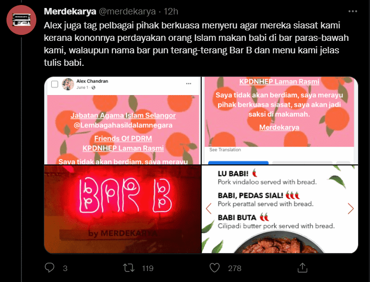 Pemilik Bar Dedah Pasangan Wanita Hina Islam Pernah Hantar Ugutan Bunuh
