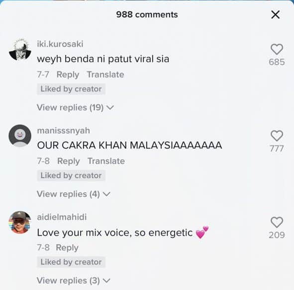 Netizen Kagum Dengan Nyanyian Padu Bob Yunus Lagu 'Tak Ingin Usai' Di TikTok