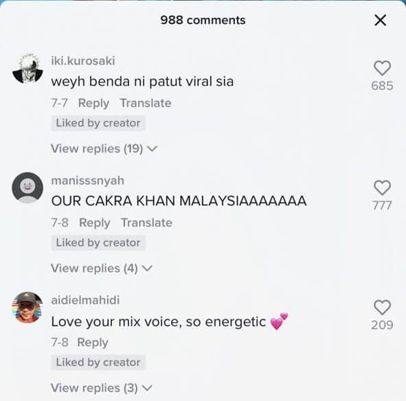 Netizen Kagum Dengan Nyanyian Padu Bob Yunus Lagu 'Tak Ingin Usai' Di TikTok