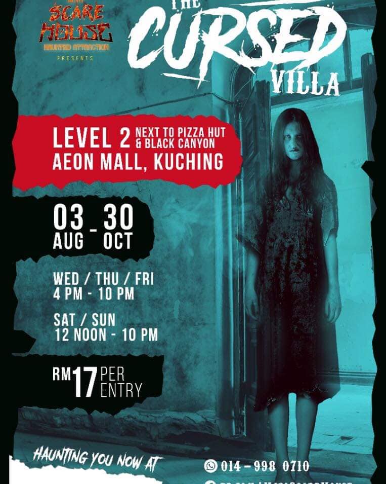 Berlangsung Sehingga Oktober Ini, Cabar Diri Anda Ke Rumah Hantu 'The Cursed Villa'