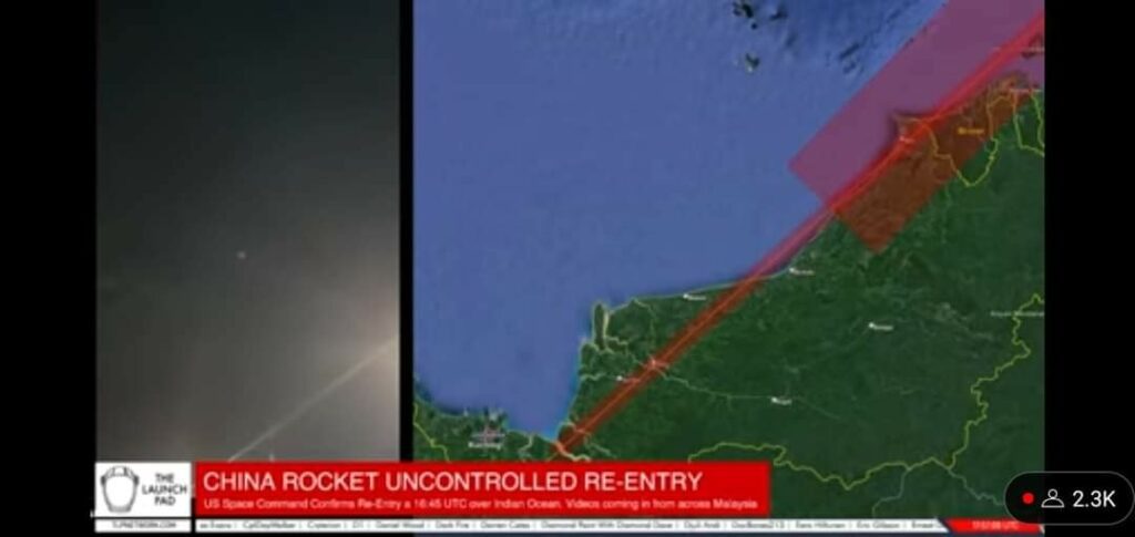 Disangka 'Meteor', Serpihan Logam Dipercayai Dari Roket China Ditemui Di Miri