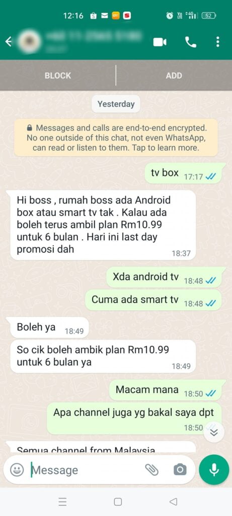 'Scam' Jual IPTV, Wanita Dari Kuching Ini Dedah 'Hilang' Lebih RM 21 Ribu