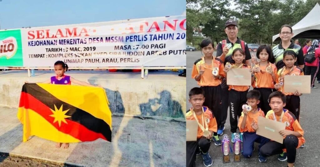 Hanya Berkaki Ayam, Peserta Cilik Dari Sarawak Mendapat Johan Kebangsaan Merentas Desa