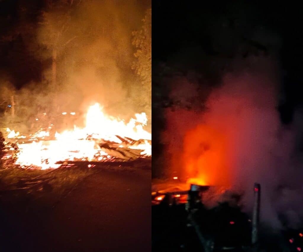 Penduduk Sungai Bidut Sibu Tinggal Sehelai Sepinggang, Rumah Ranap Dalam Kebakaran