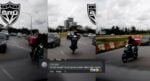 Buat Aksi 'Wheelie' Food Rider Di Bulatan Samarahan Ini Sempat Dirakam Dashcam Netizen