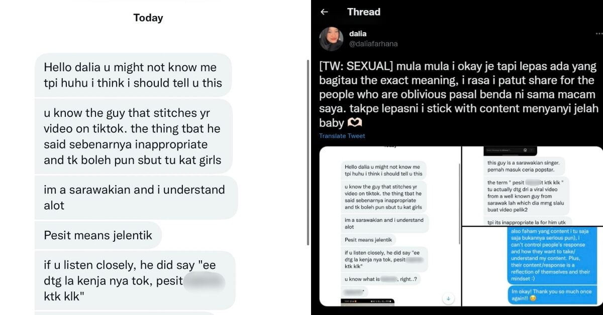 Buat Lawak lucah Kepada Gadis, Netizen Anggap Tiktoker Sarawak Ini Biadap
