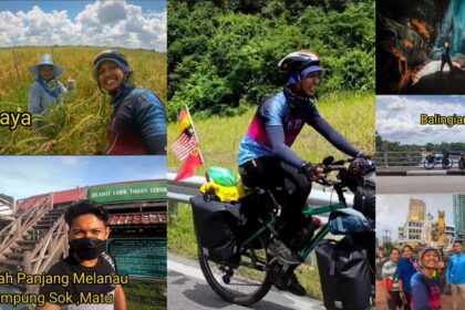 Jelajah Sarawak Hanya Dengan Menggunakan Basikal, Kegigihan Pemuda Ini Raih Perhatian Ramai