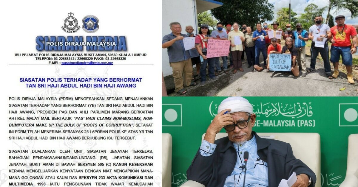Keluar Kenyataan Berbaur Rasis Dan Ekstremis, Pihak Polis Jalankan Siasatan Ke Atas Presiden PAS