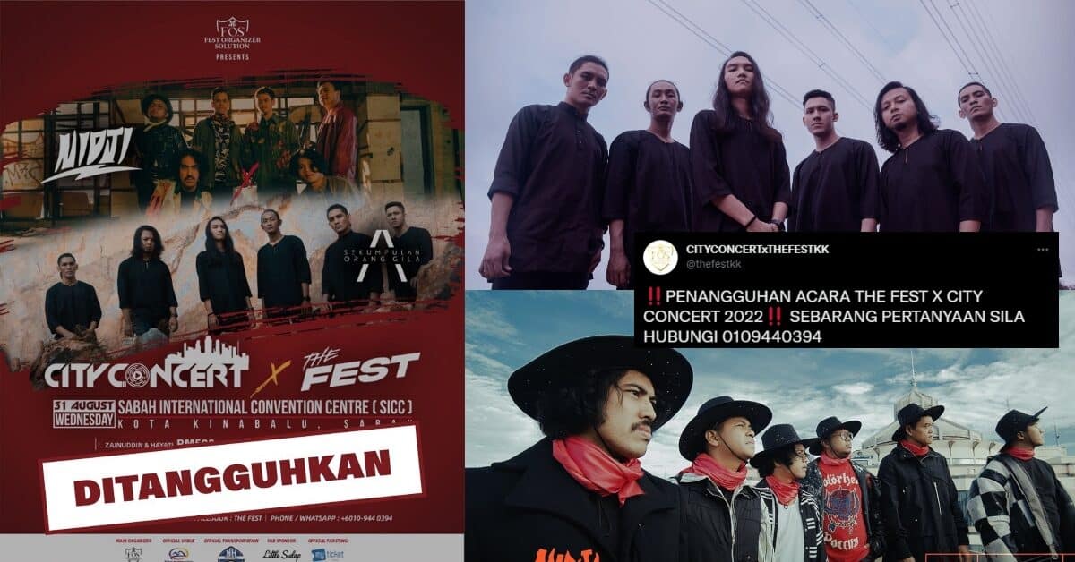 Konsert Nidji Dan SOG Di Sabah Ditangguh, Penganjur Umum Tunda Ke Disember Ini