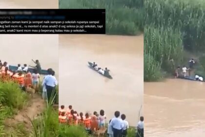 Lagi Tular Pelajar Sanggup Taruh Nyawa Untuk Ke Sekolah Menyeberangi Sungai Di Pitas Sabah