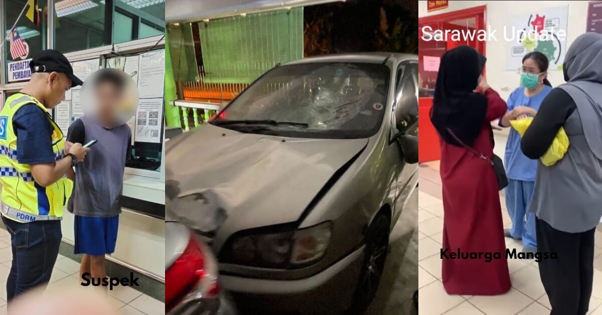 Langgar Lari 5 Orang Kanak-Kanak, Pemandu Mabuk Di Sarikei Berjaya Ditangkap