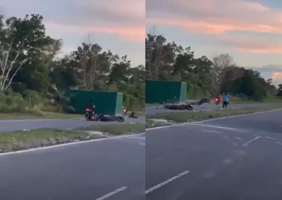 Lumba Haram Motosikal Di Atas Jalan, Dua Remaja Pula Jadi Mangsa Kemalangan Di Miri