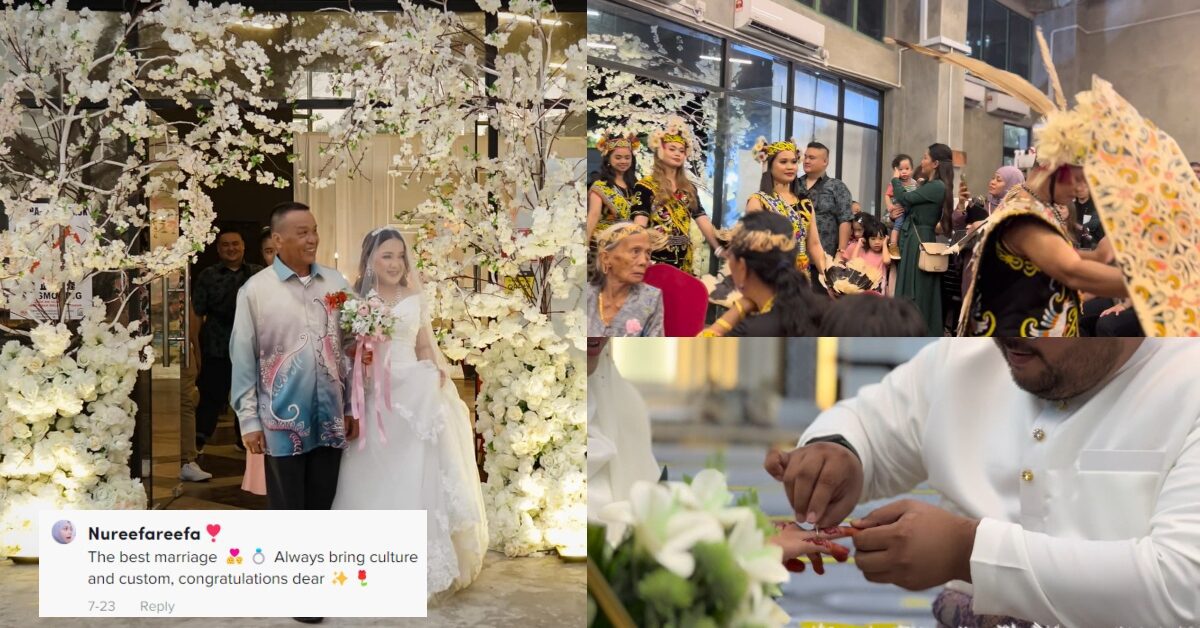 Pengantin Lun Bawang-Melayu Kongsi Momen Kahwin Campur Di Miri Ini Buat Netizen Terharu