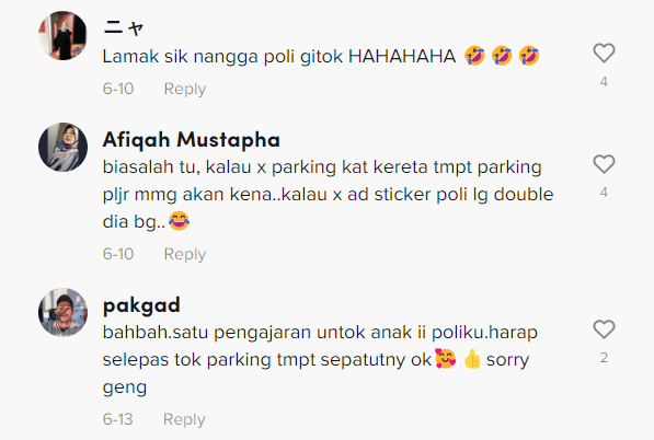 'Terbang Duit' - Kereta Bersusun Kena 'Clamp' Di Poli Kuching Raih Perhatian Netizen