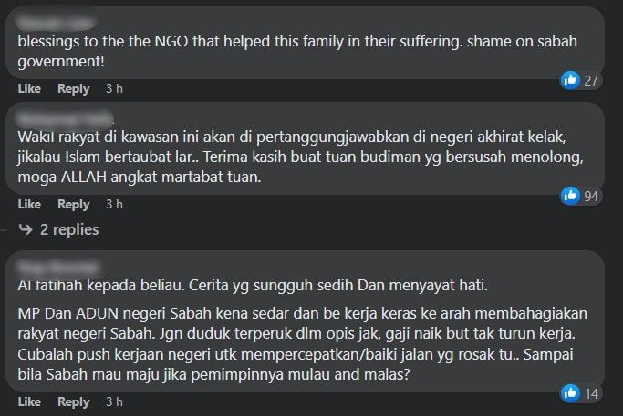 Bapa Di Marudu Ini Terpaksa Gendong Jenazah Bayi, Jalan Kaki 1 Jam Akibat Jalan Buruk