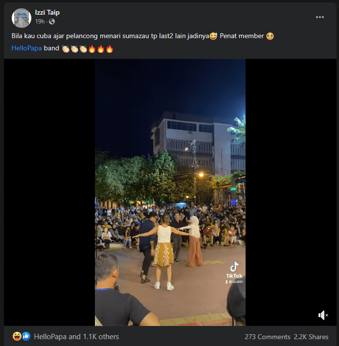 Netizen Terhibur Lihat Pelancong Asing Cuba Menari Tarian Sumazau, Tapi Lain Pula Jadinya