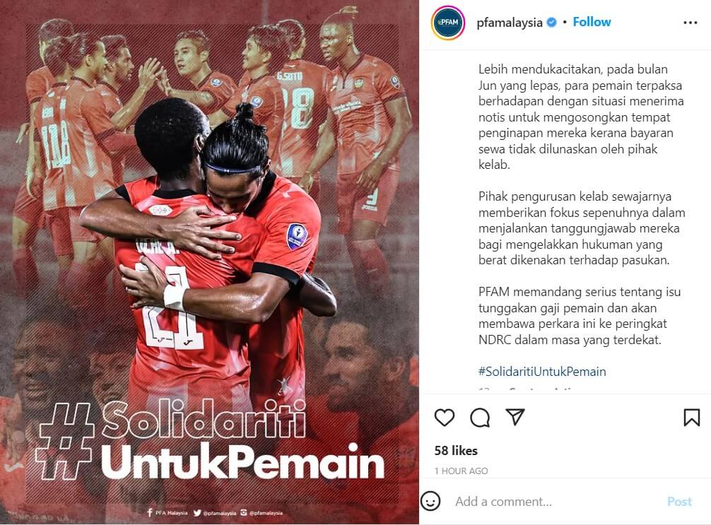 Pemain Kena Hadap Notis Kosongkan Rumah, Sarawak United FC Jamin Bayar 2 Minggu Lagi
