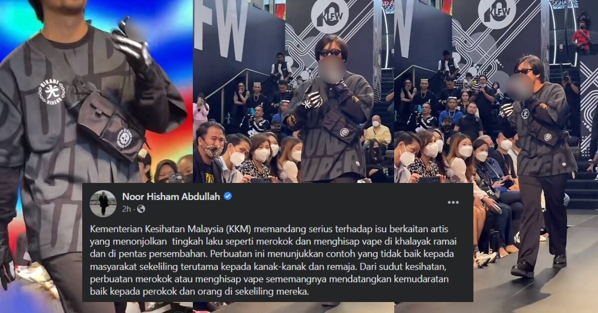 Tular Noh Salleh 'Catwalk' Sambil Pegang Rokok, DG Hisham Tegur Bawa Imej Tidak Baik