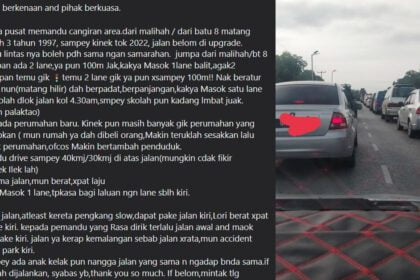 Berpuluh Tahun Jalan Belum Dinaik Taraf, Warga Matang Berang Jalan Masih Sama