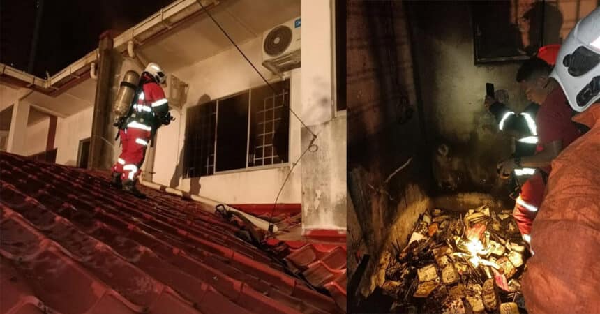 Gara-Gara Lupa Padam Laptop Yang Dicas, Sebuah Bilik Di Bintulu Hampir Musnah Dalam Kebakaran