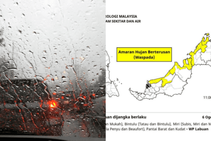 Amaran Hujan Berterusan Di Sabah Dan Sarawak Sehingga 7 Ogos