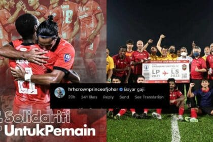 "Bayar Gaji" Komen TMJ Di Instagram Sarawak United Raih Sokongan Netizen