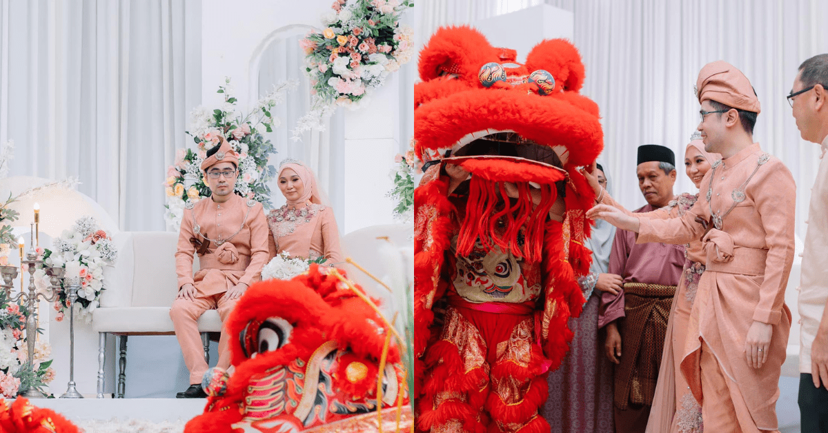 Unik Dan 'Rare', Tetamu Kagum Dengan Tarian Singa Iringi Majlis Perkahwinan Melayu Di Kuching