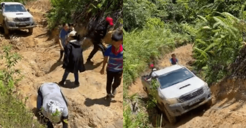 'Teruknya Jalan,' Guru Ini Kongsi Laluan Ke Sekolah Di Sabah Hingga Raih Simpati Netizen