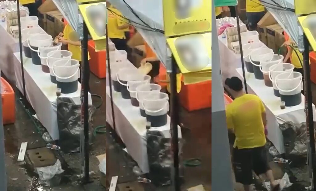 Video Penyediaan Air Di Festival Makanan Di Kuching Ini Tular, Netizen Persoal Kebersihan Tempat