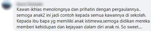 Tular Bantu Rakan Istimewanya, Sikap Pelajar Tahun Satu SK Sungai Kapit Ini Dipuji Ramai