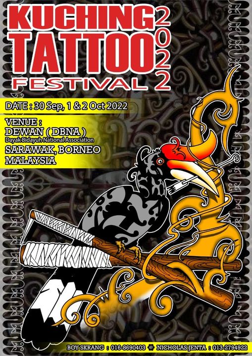 80 Artis Tatu Dari Seluruh Negara Meriahkan 'Kuching Tatoo Festival' 2022