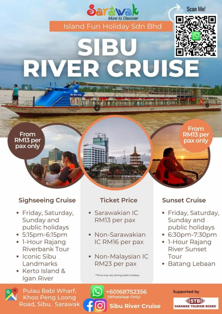 Lepak Atas Cruise Sambil Nikmati 'Sunset' Dan 'Nightlife View' Di Sibu