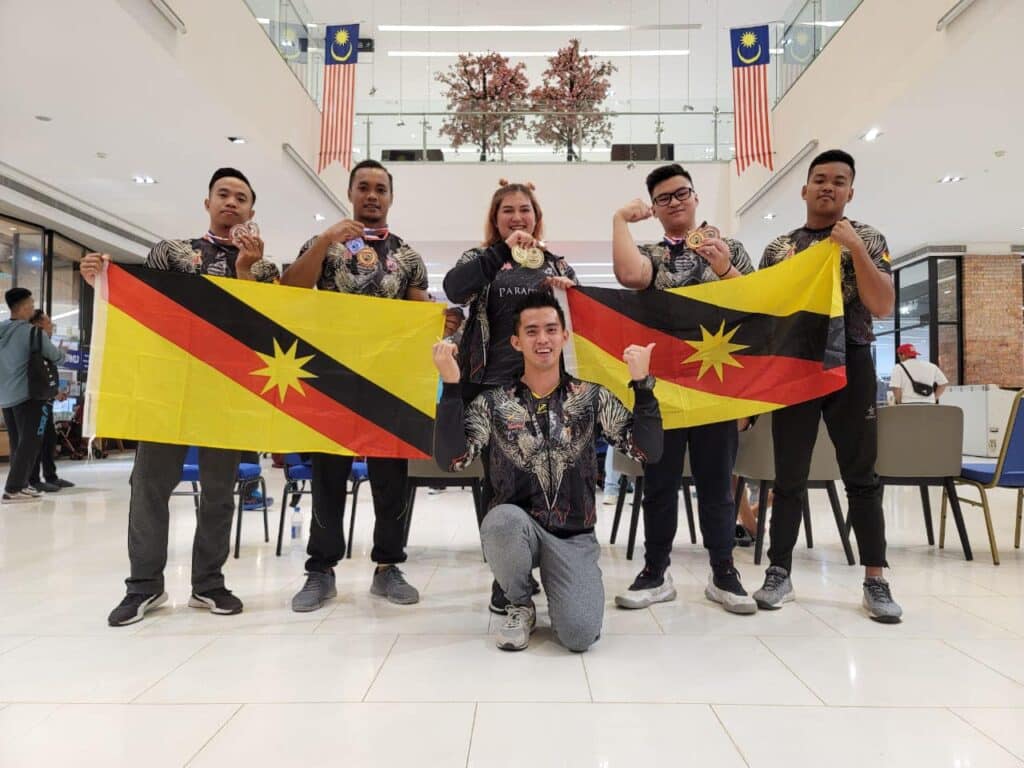Atlet Gusti Lengan Sarawak Cemerlang Rangkul 5 Emas Di Kejohanan Kebangsaan 2022
